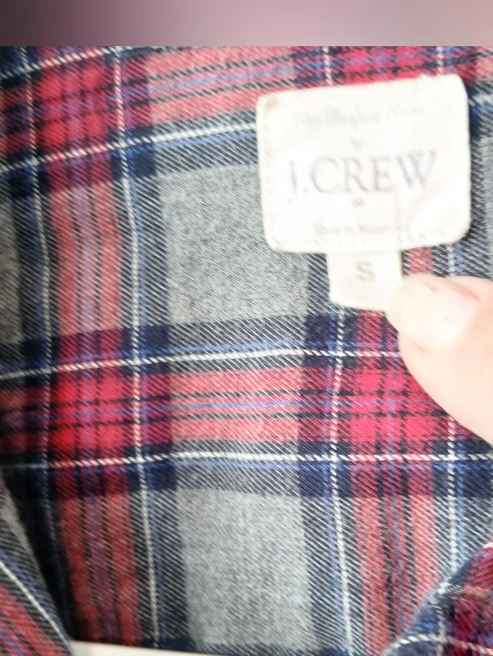 J. Crew Plaid Button-Down Shirt Womens Small Fall Hiking Preppy